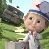لعبه ماشا والدب: مستشفى apk مهكر