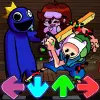 لعبه FNF vs Rainbow Friends Blue V1 apk مهكر