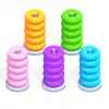 لعبه Color Hoop Stack - Sort Puzzle apk مهكر