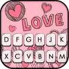 تطبيق ثيم لوحة المفاتيح Doodle Pink  برو