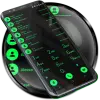 تطبيق Dialer Theme Black Green drupe برو