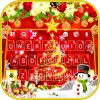 تطبيق الكيبورد Gold Red Christmas برو