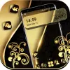 تطبيق Gold Black Launcher Theme برو
