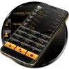 تطبيق Dialer Theme G Black Orange برو