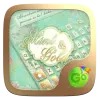 Mint  Gold GO Keyboard theme Apk