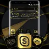 تطبيق Gold Black Launcher Theme برو