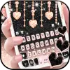 تطبيق الكيبورد Black Pink Glitter برو