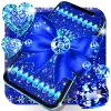 تطبيق Blue glitter diamond wallpaper برو