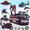 Bus Robot Car War - Robot Game Mod