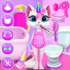 تطبيق Kitty Kate Unicorn Daily Care برو