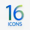 تطبيق iOS 16 Icon pack  Wallpapers برو