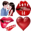 Lips, Kiss and Love Stickers Apk