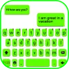 Neon Green Chat Keyboard Theme Apk