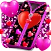 تطبيق Heart zipper lock screen برو