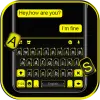 تطبيق ثيم لوحة المفاتيح Black Yellow برو