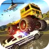 Police Chase Monster Car: City Mod