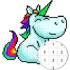 Unicorn Art Pixel - Color By N Apk
