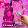 تطبيق Pink glitter live wallpaper برو