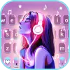 Neon Music Girl Theme Apk