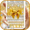 Golden Bow Keyboard Theme Apk