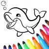 Dolphins coloring pages Mod