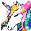 تطبيق Unicorn Coloring Book Glitter برو