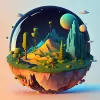 لعبة Idle Planet Miner apk مهكر