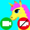 لعبة unicorn fake video call game apk مهكر
