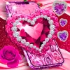 تطبيق Diamond rose glitter wallpaper برو
