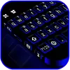 تطبيق ثيم لوحة المفاتيح Blue Black برو
