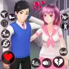 لعبة School Love Life: Anime Games apk مهكر