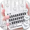 تطبيق ثيم لوحة المفاتيح Silvery Glit برو