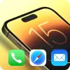 تطبيق iOS Launcher- iPhone 15 Theme برو