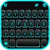 تطبيق الكيبورد Neon Blue Black برو