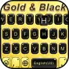 تطبيق ثيم لوحة المفاتيح Goldandblack برو