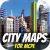تطبيق City maps for MCPE. Modern cit برو